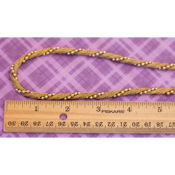 Vintage Rope Style Twirling Bohemian Necklace 18 inch by Avon - V6 - Picture 3 of 3